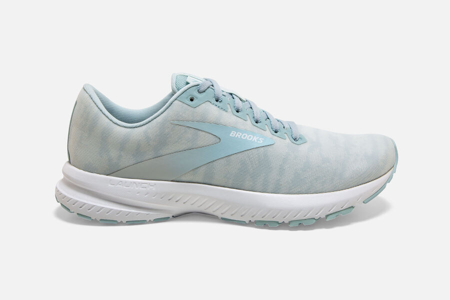 Tenis Corrida Brooks Launch 7 Feminino Brasil - Azuis/Branco 3912647-WL